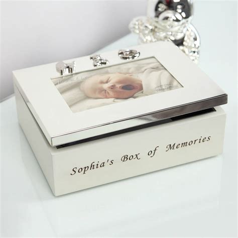 metal baby keepsake box|keepsake box for baby firsts.